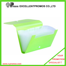 Most Selling Expandable Plastic File Bag with Button (EP-F0901)